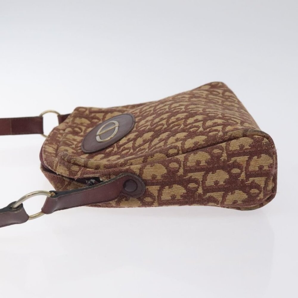 Authentic Christian Dior Trotter Canvas Shoulder Bag Red - Picture 11 of 16